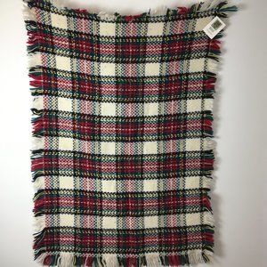 NWT Irish Branigan Weavers Wool Stewart Plaid Stroller Shawl Scarf